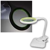 McShine Standlupe Lupenleuchte 36 LEDs, Tisch+Klemmleuchte, dimmbar