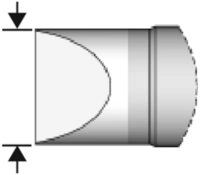 JBC Tools L&ouml;tkolben JBC Tools C470006 L&ouml;tspitze Mei&szlig;elform, gerade Spitzen-Gr&ouml;&szlig;e