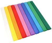 PAPSTAR Kreppband Krepp-Papier 2,5 m x 50 cm farbig sortiert wasserfest 100 Stk