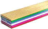 CLAIREFONTAINE Kreppband Metall-Krepppapier Pack. 6 Bogen gefaltet 2,50x0,50m