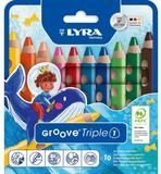 LYRA Aquarellstifte LYRA Aquarellstifte Groove Triple 1 10 St&uuml;ck Kartonetui