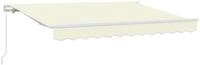 vidaXL Markise Einziehbare Markise Creme 300 x 200 cm Stoff (1-St)