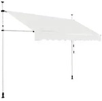 COSTWAY Klemmmarkise 300cm breit, h&ouml;henverstellbar 200-300cm, Beige beige 300...