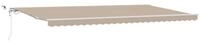 vidaXL Markise Ausziehbare Markise Beige 600 x 300 cm Polyester (1-St)