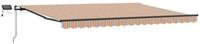 vidaXL Markise Ausziehbare Markise Mehrfarbig 400 x 350 cm Stoff und Aluminium...