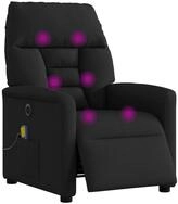 vidaXL Sessel Massagesessel Elektrisch Schwarz Stoff (1-St)