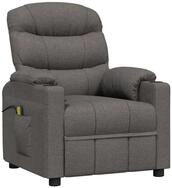 vidaXL Massagesessel Massagesessel Dunkelgrau Stoff (1-St)
