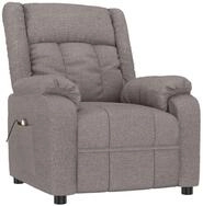 vidaXL Massagesessel Massagesessel Taupe Stoff (1-St)