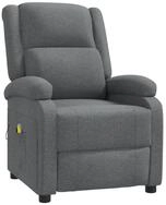 vidaXL Massagesessel, Relaxsessel Dunkelgrau Stoff
