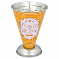 Birkmann Messbecher Colour Kitchen Orange 300 ml, Wei&szlig;blech