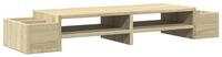 vidaXL Monitorst&auml;nder Monitorst&auml;nder mit Stauraum Sonoma-Eiche 100x27x15 cm
