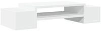 vidaXL Monitorst&auml;nder Monitorst&auml;nder mit Stauraum Wei&szlig; 70x27x15 cm...