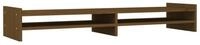 vidaXL Monitorst&auml;nder Monitorst&auml;nder Honigbraun 100x27x15 cm Massivholz Kiefer