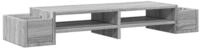 vidaXL Monitorst&auml;nder Monitorst&auml;nder mit Stauraum Grau Sonoma 100x27x15 cm
