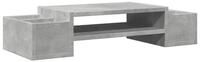 vidaXL Monitorst&auml;nder Monitorst&auml;nder mit Stauraum Betongrau 70x27x15...