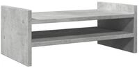vidaXL Monitorst&auml;nder Monitorst&auml;nder Betongrau 50x27x20 cm Holzwerkstoff