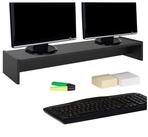 CARO-M&ouml;bel Monitorst&auml;nder ZOOM, (Bildschrimerh&ouml;hung 100cm f&uuml;r 2 Monitore,