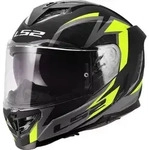 LS2 Motorradhelm FF818 Storm III Dynamo Helm, Pinlockscheibe enthalten gelb XS