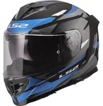 LS2 Motorradhelm FF818 Storm III Komai Helm, Pinlockscheibe enthalten blau S...