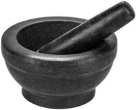 Intirilife M&ouml;rser, (2-tlg), M&ouml;rser mit St&ouml;&szlig;el aus Naturstein Granit - 16cm