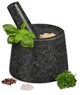 relaxdays M&ouml;rser Granitm&ouml;rser mit St&ouml;&szlig;el f&uuml;r Pesto