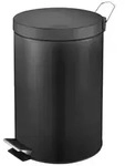 PROREGAL&reg; M&uuml;lleimer Runder Tretabfallsammler, Kunststoff-Inneneimer, 3L, Wei&szlig;