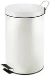PROREGAL&reg; M&uuml;lleimer Runder Tretabfallsammler, Kunststoff-Inneneimer, 3L, Wei&szlig;
