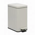 relaxdays Kosmetikeimer Schmaler M&uuml;lleimer 10 Liter, Beige