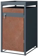 ML-DESIGN M&uuml;lltonnenbox M&uuml;llbox aus Stahl wetterfeste M&uuml;lltonnen Verkleidung