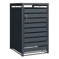 Phoenix M&uuml;lltonnenbox Phoenix Aufbewahrungsbox M&uuml;lleimer - Galvanisierter...