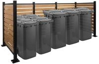 MCW M&uuml;lltonnenbox MCW-K57-4 (5 St), Beliebig erweiterbar, Einfache Montage