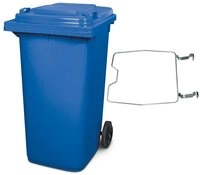 BRB-Lagertechnik M&uuml;lleimer BRB M&uuml;lltonne MGB 240 Liter, mit Klemmring f&uuml;r