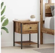 vidaXL Nachttisch Nachttisch 2 pcs Altholz 34 x 35,5 x 45 cm Holzwerkstoff...