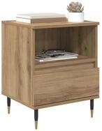 vidaXL Nachttisch Nachttisch Artisan-Eiche 40 x 35 x 50 cm Holzwerkstoff (1-St)