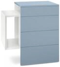 Vladon Nachttisch Queens (Nachttischschrank mit 2 Schubladen, und 1 seitlichem...