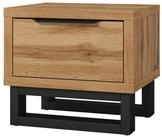 Masseno Nachttisch HALLETTA 55 cm Nachtschrank mit 1 Schubladen Eiche Wotan