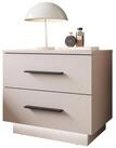 Lookway Nachttisch LINA Kaschmir II mit LED Beleuchtung, Breite 55 cm