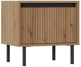 Masseno Nachttisch OSTIA 51,8 cm Nachtschrank mit 1 Schubladen Eiche Evoke Coast
