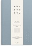Notizbuch Burde Notizbuch Textil hellblau liniert A5