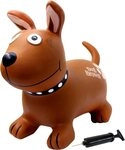 Jamara H&uuml;pftier Hund, braun, inkl. Luftpumpe