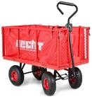 Hecht Bollerwagen Gitterwagen mit 12 Spanngummis klappbare Seitenw&auml;nde, 250 kg