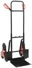 vidaXL Rollwagen Handwagen Schwarz und Rot 64,5 x 49,5 x 114 cm Stahl, (1 St)