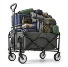 relaxdays Bollerwagen Faltbarer Bollerwagen, grau