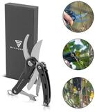 STAHLWERK Multitool 5 Tools Taschenmesser Multifunktionswerkzeug Gartenschere,