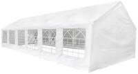 vidaXL Partyzelt, Zeltstoff ohne Gestell, Wei&szlig; 12 x 6 m PE