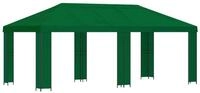 vidaXL Partyzelt Garten Pavillon 6 x 3 m Gr&uuml;n Polyester und Stahl 190