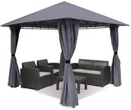 Sekey Pavillon Gartenpavillon 300x300 cm Partyzelt Gartenzelt, mit 4...