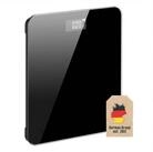 Intirilife Personenwaage, 1-tlg., Badezimmerwaage K&ouml;rperwaage Schwarz 26 x 26...