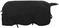 vidaXL Tierdecke Pferdedecke Schwarz 155 cm Polyester