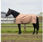 vidaXL Tierdecke Pferdedecke Cappuccino 105 cm Polyester